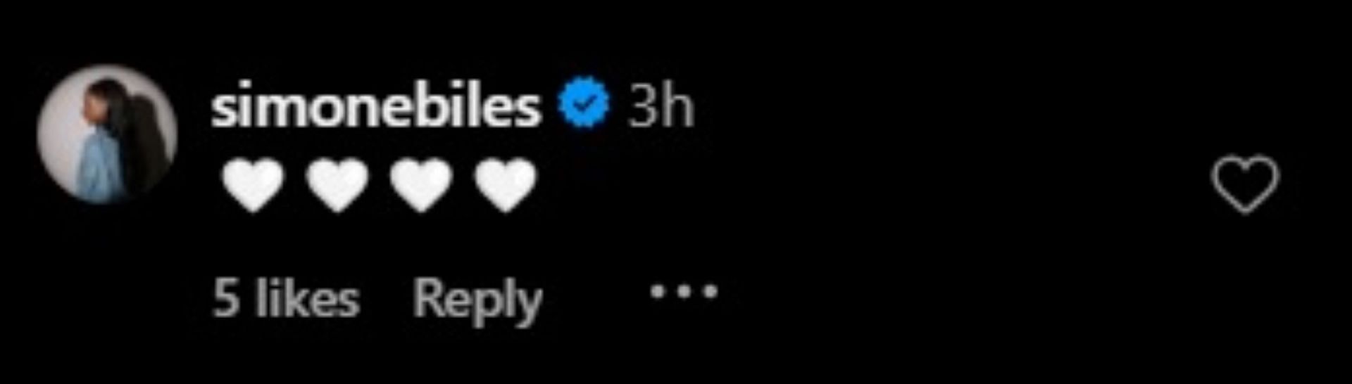 Simone Biles' Comment